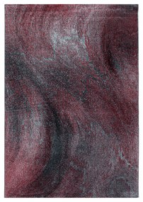 Dywan nowoczesny Ottawa fale czerwono-szare 200 cm x 290 cm