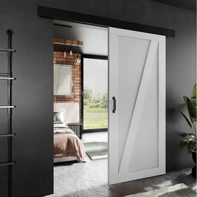 Drzwi przesuwne PALADIO 3 z maskownicą biały 60