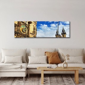 Obraz - Praski zegar astronomiczny (170x50 cm)
