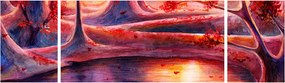 Obraz magicznego lasu (170x50 cm)