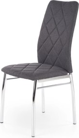 Tapicerowane krzesło do jadalni na metalowych nogach K309 Halmar