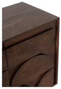 Brązowa komoda z litego drewna mango 165x76x40 cm Trisha – MOME