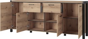 Komoda ATTIVO 213 cm do Salonu Sypialni Dąb