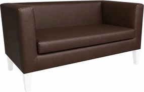 Sofa Monaco : Kolor nogi - Drewno, Kolor tkaniny - EKO-SKÓRA - 2D, Typ tkaniny - Eko-skóra , Wysokość nogi - 20 cm