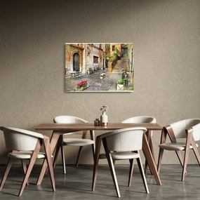 Obraz na szkle - Stare ulice Rzymu (70x50 cm)