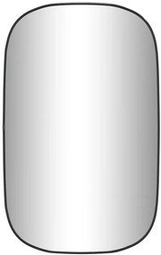 Lustro owalne w czarnej ramie 80x50 cm D7-B12