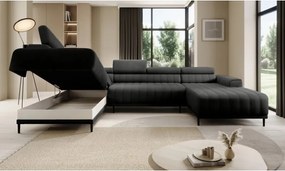 Narożnik CALDO XL Lewostronny z funkcją spania wolnostojący w tkaninie RUN AGAIN 92 WERSAL