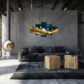 Obraz - Jeleń w krajobrazie (125x70 cm)