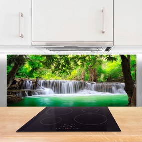 Panel Szklany Ukryty Wodospad W Gęstwinie