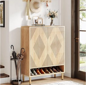 Szafka na buty z 2 drzwiami, 73 x 35 x 115 cm, 6 półek na 25 par butów