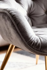 Krzeso Zandel w kolorze zotego aksamitu