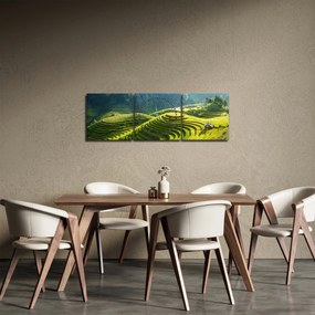 Obraz - Koncert w Tarasach Ryżowych (z zegarem) (90x30 cm)