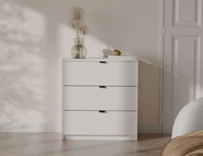 Biała komoda z 3 szufladami do przechowywania K2-H66