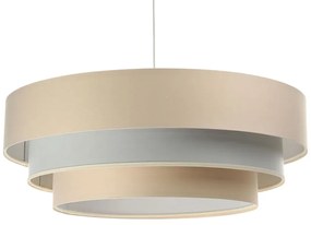 Beżowa lampa wisząca z trzywarstwowym abażurem - S463 K7-A92