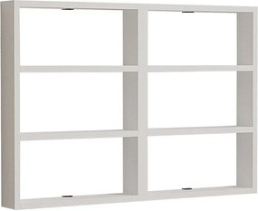 Projekt półki ściennych design 6 półek z białej melaminy H60 cm - JOY