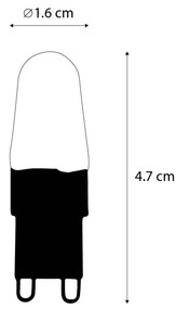 Zestaw 5 Żarówka LED G9 1,8W 170 lm 2300K