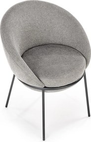Krzesło tapicerowane K482 szare