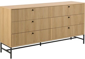 Komoda w dekorze dębu w naturalnym kolorze 158x80x40 cm Albany – Actona