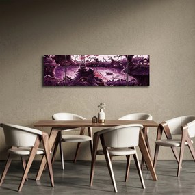 Obraz - Zaczarowana wioska (170x50 cm)