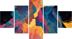 Obraz - Kosmiczna miłość (125x70 cm)