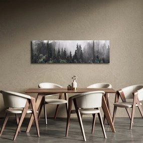 Obraz - Las z ilustrowanymi elementami (170x50 cm)