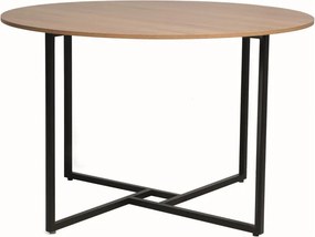 PROMOCJA Okrągły stół jadalny z blatem w dekorze dąb ALTO 120x120 II jakość