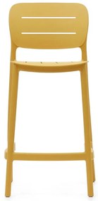 Musztardowy plastikowy hoker ogrodowy Morella – Kave Home