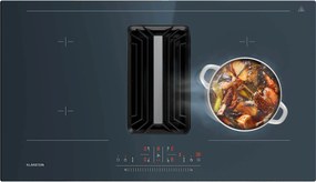 Klarstein AirJet 90cm 4 Strefy Gotowania Płyta Indukcyjna z Okapem Antracyt