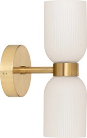 Szklany kinkiet ścienny RIO, 2 źródła światła, wys. 26,5 cm