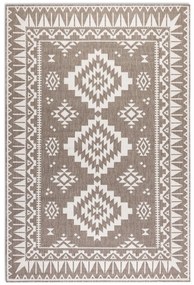 Dywan dwustronny zewnętrzny Gemini kremowo-brązowy 80 cm x 150 cm