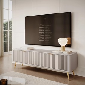 Szafka RTV stojąca LANTANA 163,2 cm do Salonu pod Telewizor - Odcienie beżu