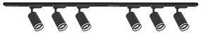 Oprawa punktowa w systemie szynowym PIPE 6xGU10/10W/230V czarna