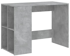 Szare biurko z regałem w kolorze beton - Jova