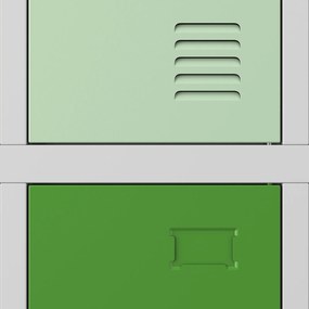 Kolorowa szatnia szkolna 10-skrytkowa Bartuś 136x45x150 cm