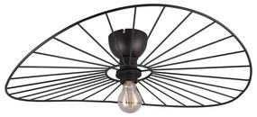 Lampa sufitowa w kolorze matowej czerni ø 60 cm Chapeau – Trio