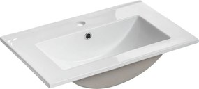 Biała prostokatna ceramiczna umywalka W4-C80