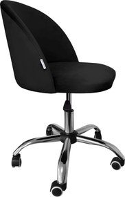 Fotel obrotowy COLIN krzesło biurowe fotel ergonomiczny do biurka : Kolor Stelaża - Chrom, Kolor tkaniny - VELVET - MG19, Typ siedziska - Siedzisko obrotowe 360°, Typ tkaniny - Velvet