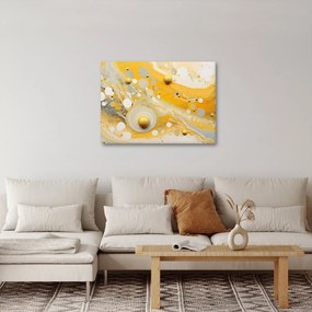 Obraz - Abstrakcyjne tło ze złotą dekoracją (70x50 cm)