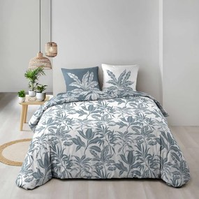 Biało-niebieska bawełniana pościel dwuosobowa 240x220 cm Hera – douceur d'intérieur