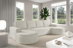 Narożnik MOLLY XL wolnostojący układ U z funkcją spania w tkaninie Abriamo 04 DomoHome