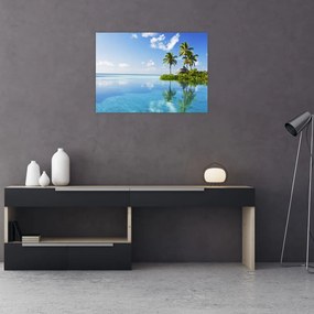 Obraz - Tropikalna wyspa (70x50 cm)