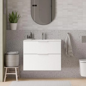 Duravit Waschbecken mit Waschtischunterschrank TIM 80 cm