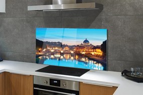 Panel nad Blat Kuchenny Zachód Słońca nad Tybrem