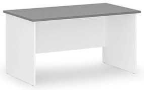 Biurko PRIMO WHITE, 140x80 cm, biały/grafit
