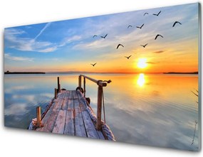 Szkło do Kuchni na Ścianę Most Wiszący nad Cieśniną