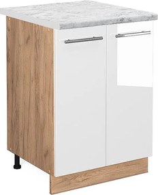 Szafki kuchenne biały wysoki połysk 60x60x82 fame-line