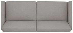Jasnoszara sofa rozkładana 198 cm – Støraa