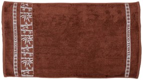 Ręcznik kąpielowy bambusowy BAMBOO 70x140 cm brązowy, 70% bambus | 30% bawełna