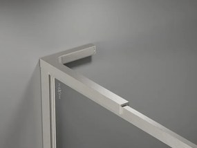 Mexen Kioto-XF L ścianka prysznicowa Walk-in z ramką 70 x 202 cm, transparent 10 mm, nikiel szczotkowany - 800-070-174-97-00-XF