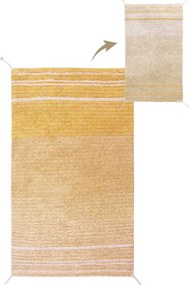 Bawełniany dywan w kolorze ochry 80x140 cm Twin Amber – Lorena Canals